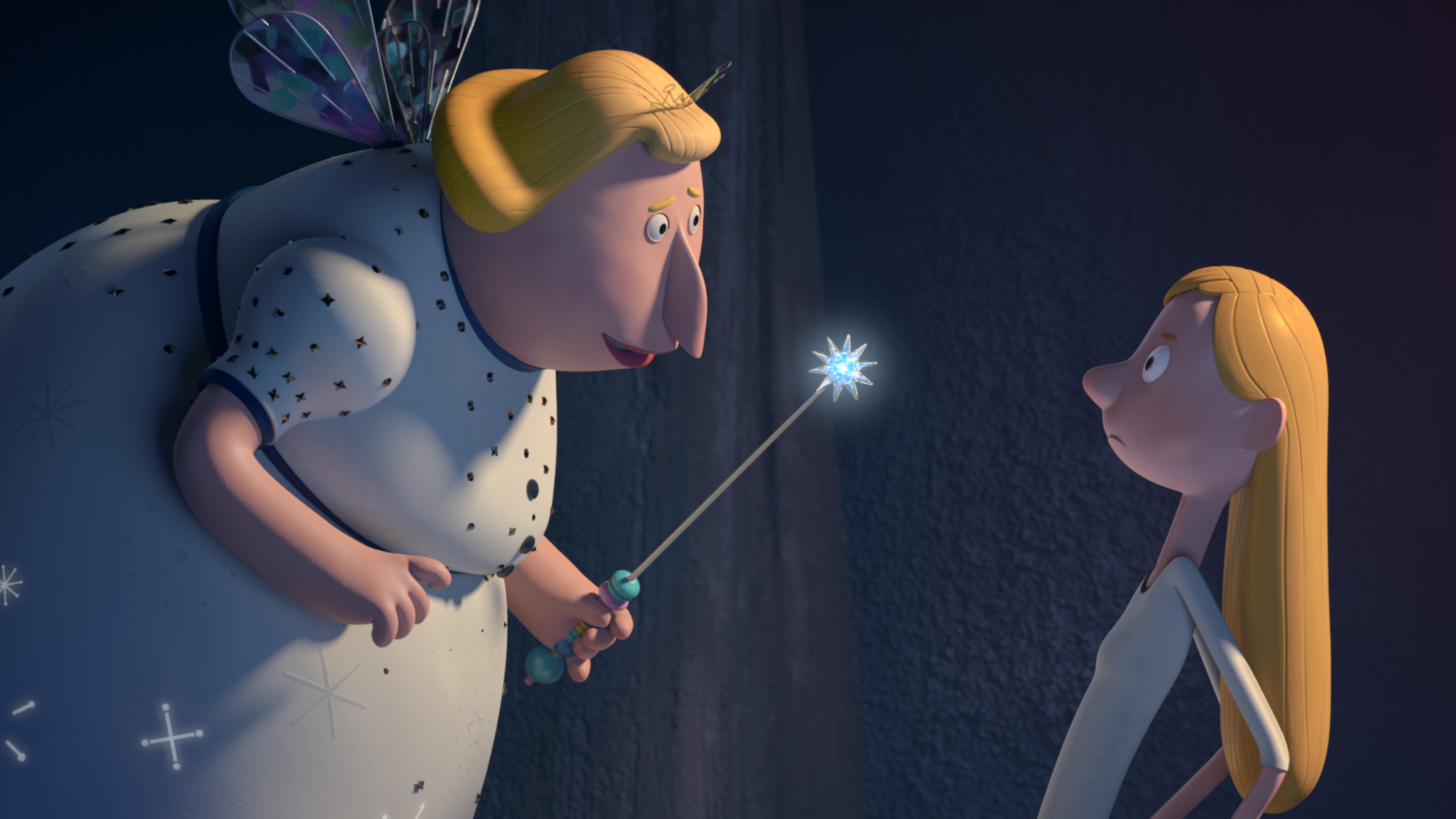 The Fairy Godmother and Cindy (Cinderella) in Revolting Rhymes - Animation  Ireland